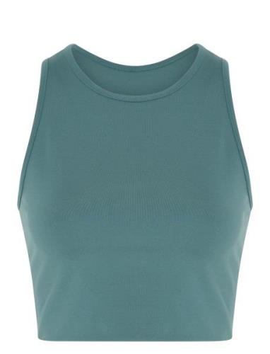 Tipped Dylan Bra Tops Crop Tops Sleeveless Crop Tops Blue Girlfriend C...