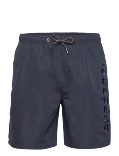 Premium Emb 17" Swim Short Sport Shorts Navy Superdry Sport