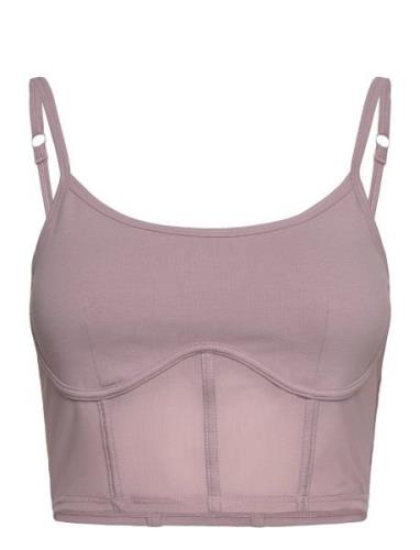 Sport Tech Corset Top Sport Crop Tops Sleeveless Crop Tops Purple Supe...