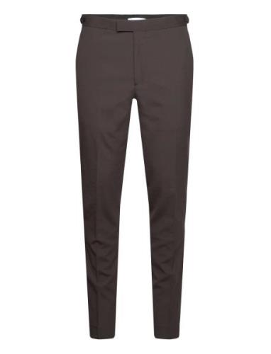 Roll T Designers Trousers Formal Brown Reiss