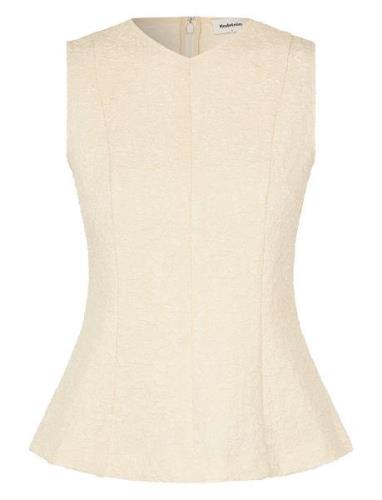 Hollismd Top Tops Blouses Sleeveless Cream Modström