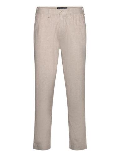 Anf Mens Pants Bottoms Trousers Casual Cream Abercrombie & Fitch