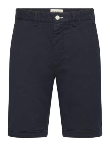 Slim Sunfaded Shorts Bottoms Shorts Chinos Shorts Navy GANT