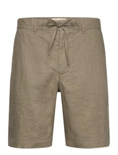 Relaxed Linen Ds Shorts Bottoms Shorts Casual Green GANT