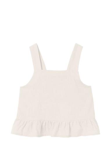 Nkffalinnen Strap Top Tops T-shirts Sleeveless White Name It