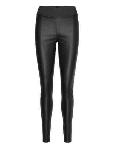 Lolly Bottoms Trousers Leather Leggings-Bukser Black Lollys Laundry