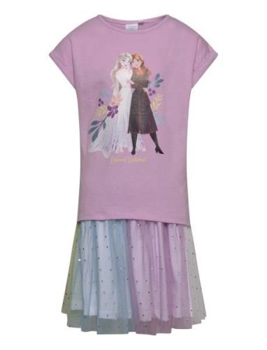 Tshirt & Skirt Sets Sets With Short-sleeved T-shirt Purple Frost