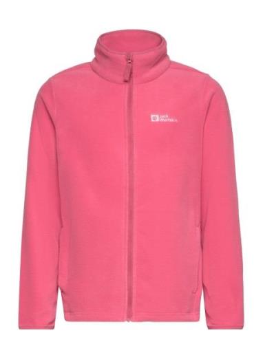 Taunus Jacket K Sport Fleece Outerwear Fleece Jackets Pink Jack Wolfsk...