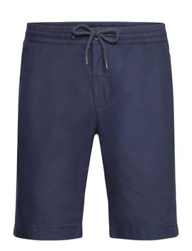 Oxford Drawstring Shorts Bottoms Shorts Casual Navy Lindbergh