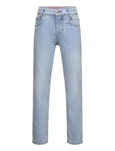 Denim Trousers Bottoms Jeans Regular Jeans Blue Hugo Kids