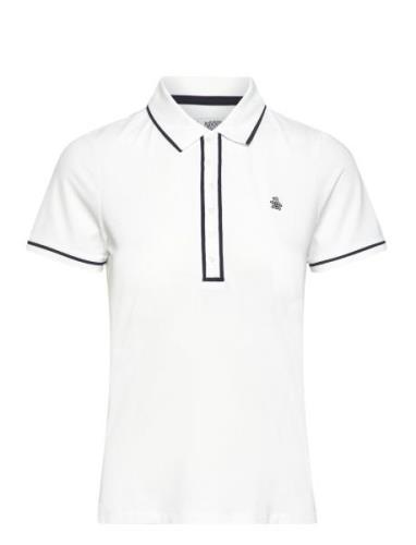 Performance Veronica Polo Tops T-shirts & Tops Polos White Original Pe...