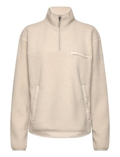 Yoke Halfzip Sport Sweat-shirts & Hoodies Fleeces & Midlayers Beige Te...