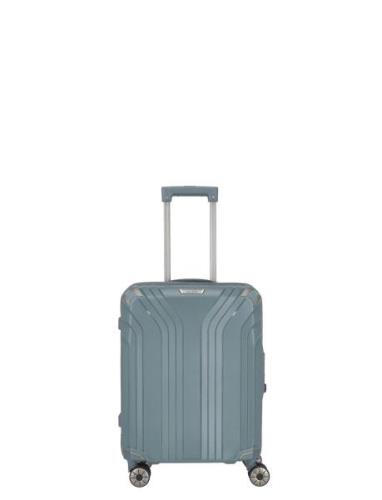 Elvaa, 4W Trolley S Bags Suitcases Blue Travelite