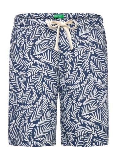 Bermuda Bottoms Shorts Casual Blue United Colors Of Benetton