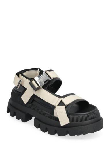 Road Sandal Shoes Summer Shoes Platform Sandals Black Desigual