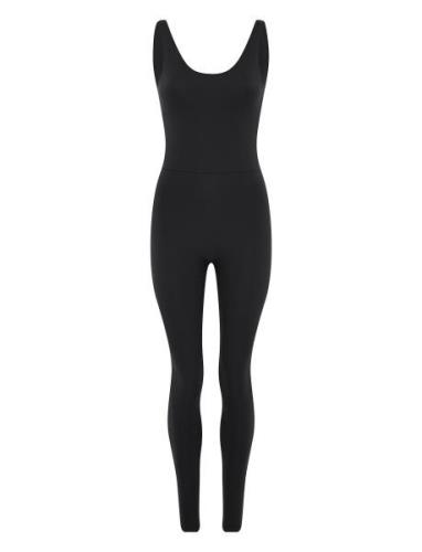 Scoop Back Unitard, Long Bottoms Jumpsuits Black Girlfriend Collective