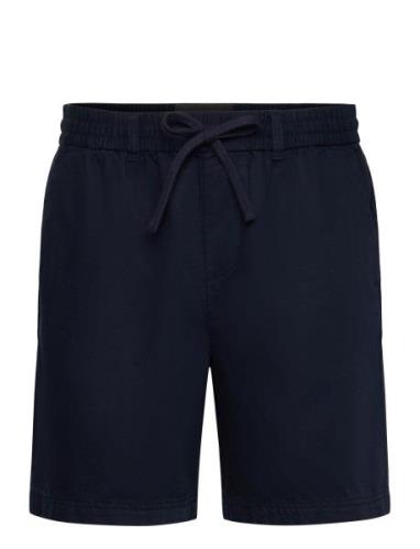 Cotton Linen Short Bottoms Shorts Casual Navy Lyle & Scott