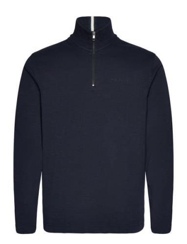 Actos Tops Knitwear Half Zip Jumpers Navy Ted Baker London