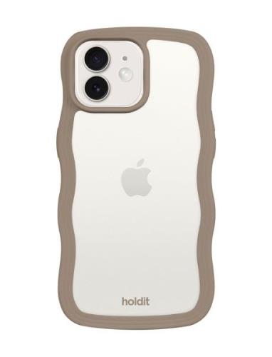 Wavy Case Iph 12/12 Pro Mobiltilbehør-covers Ph Cases Beige Holdit