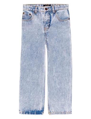 Aiden Bottoms Jeans Wide Jeans Blue Molo