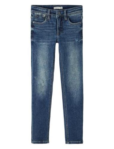 Nkmtheo Xslim Jeans 7640-Ry Noos Bottoms Jeans Skinny Jeans Blue Name ...