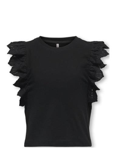 Kogbetty Life S/S Frill Top Jrs Tops T-shirts Sleeveless Black Kids On...