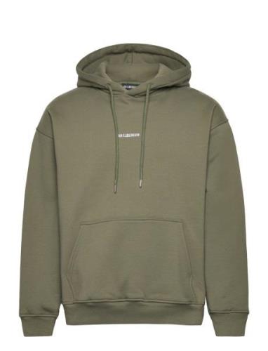 Daily Over D Hoodie Designers Sweat-shirts & Hoodies Hoodies Green HAN...