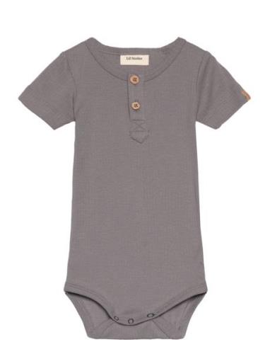 Nbmgio Boa Ss Slim Body Lil Bodies Short-sleeved Grey Lil'Atelier