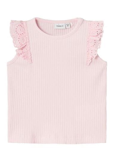 Nbffennas Ss Top Tops T-shirts Sleeveless Pink Name It