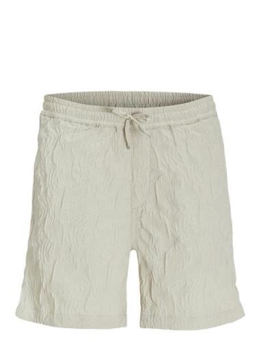 Jpstjaiden Jjjacquard Jogger Short Styd Bottoms Shorts Casual Cream Ja...