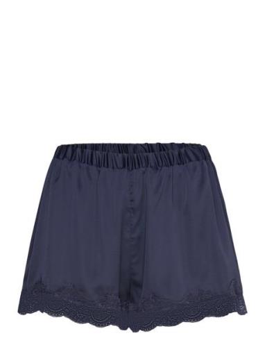 Shorts Lace Satin Shorts Navy Lindex