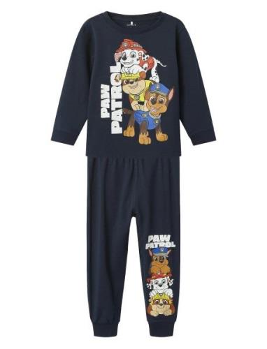 Nmmaspek Pawpatrol Ls Nightset Noos Cplg Pyjamas Sett Blue Name It