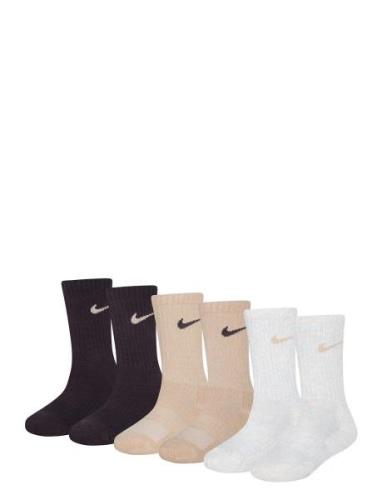 Nike Dri-Fit Crew Socks Sokker Strømper Beige Nike