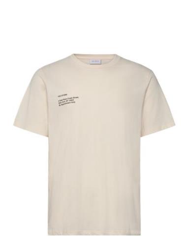 Neighborhood T-Shirt Tops T-shirts Short-sleeved Cream Les Deux