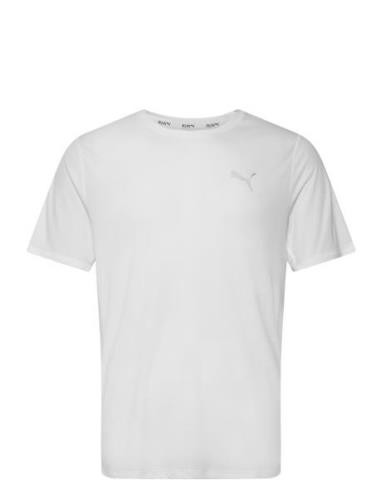 Run Favorite Velocity Tee Sport T-shirts Short-sleeved White PUMA