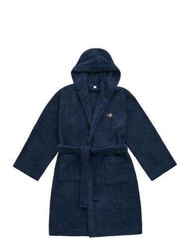 Archive Shield Terry Kids Robe Morgenkåpe Badekåpe Navy GANT