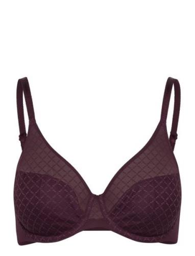 Norah Chic Covering Molded Bra Lingerie Bras & Tops Full Cup Bras Purp...