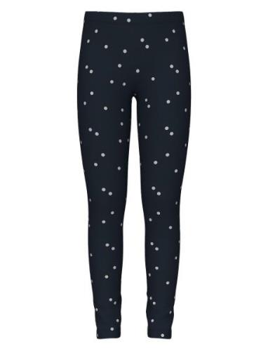 Nkfvivian Glitter Legging Bottoms Leggings Navy Name It