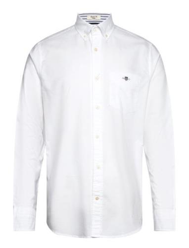 Reg Oxford A.shield Shirt Tops Shirts Casual White GANT