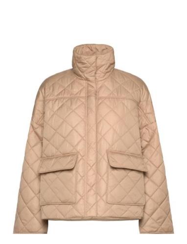 Quilted Jacket Vattert Jakke Beige GANT