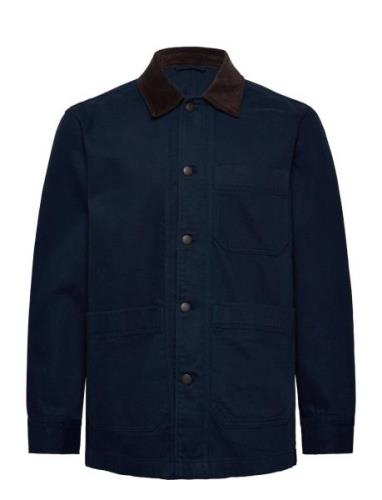 Relaxed Workwear Jacket Dongerijakke Denimjakke Navy GANT