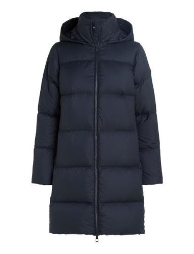 Hw Down Casual Coat Fôret Kåpe Navy Tommy Hilfiger