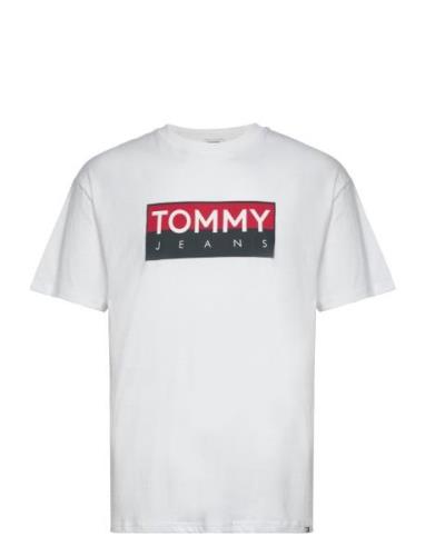 Tjm Reg Rwb Tommy Entry Tee Ext Tops T-shirts Short-sleeved White Tomm...