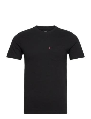 Ss Classic Pocket Tee Mineral Tops T-shirts Short-sleeved Black LEVI´S...