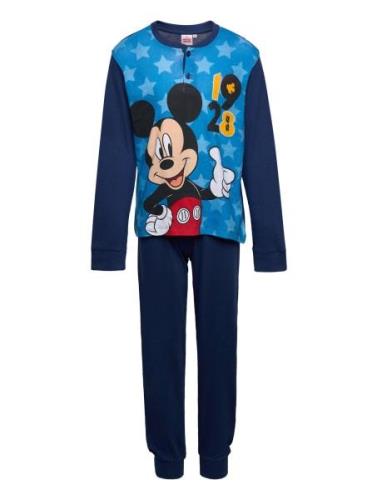 Pyjama Pyjamas Sett Navy Mickey Mouse