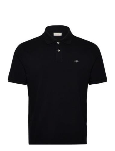 Reg Emb Archive Shield Polo Tops Polos Short-sleeved Black GANT