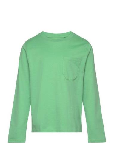 Pocket Longsleeve Tops T-shirts Long-sleeved T-shirts Green Tom Tailor