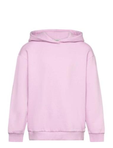 Over D Printed Hoody Tops Sweat-shirts & Hoodies Hoodies Pink Tom Tail...