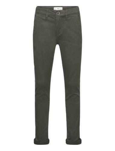 Cotton Chinos Bottoms Chinos Green Mango