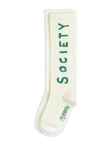 Society Knee-High Socks Sokker Strømper Cream Mini Rodini